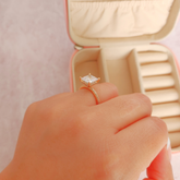 Anillo Cristal Maxi - Colección Acero